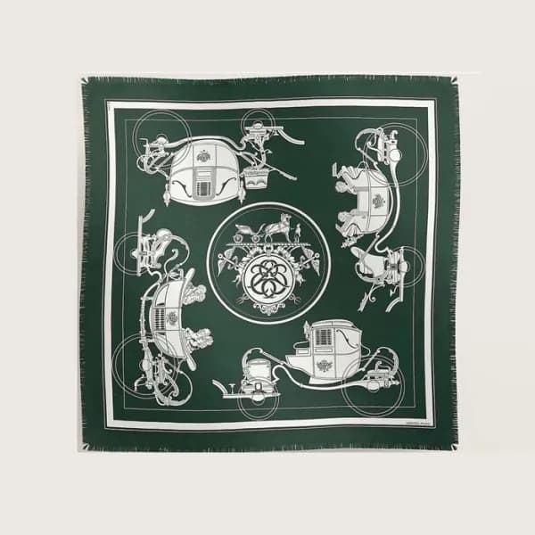 에르메스 남/녀 실크 스카프 - Hermes Unisex Silk Scarf - acc44… - 1