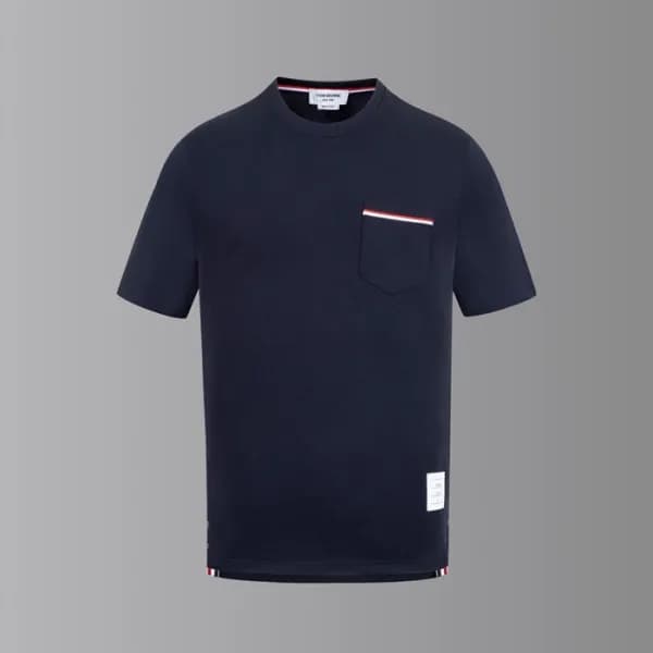 톰브라운 남성 라운드 반팔티 - Thom Browne Mens Round Tshirts -… - 1