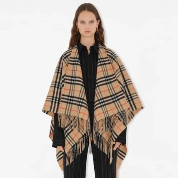 버버리 여성 빈티지 판쵸 - Burberry Womens Vintage Poncho - a… - 1
