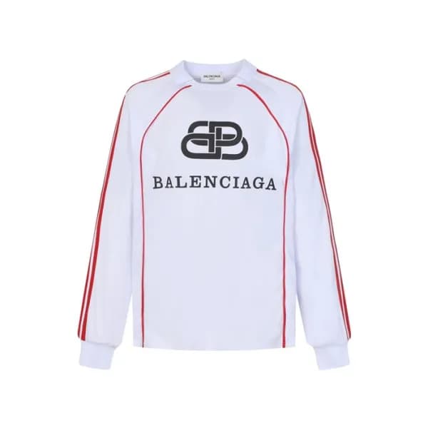 발렌시아가 남성 라운드 긴팔티 - Balenciaga Mens Round Tshirt - … - 1