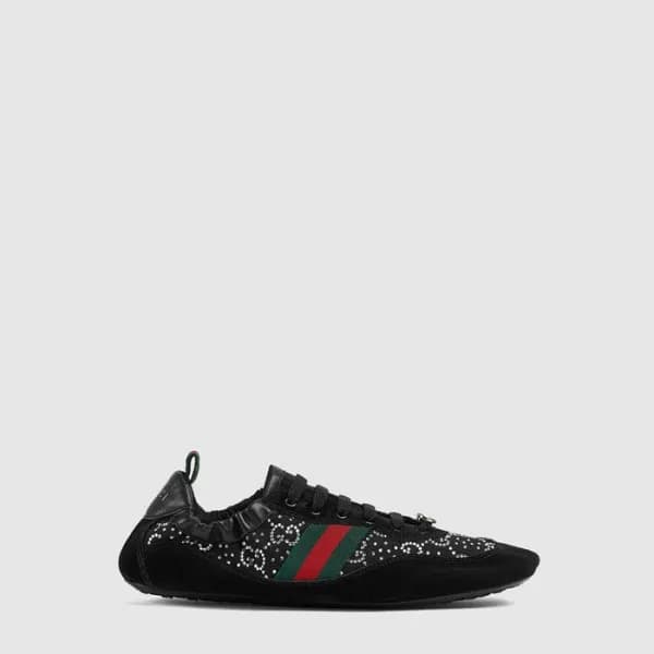 구찌 남/녀 GG 크리스탈 시프트 스니커즈 - Gucci Unisex GG Crystal … - 1