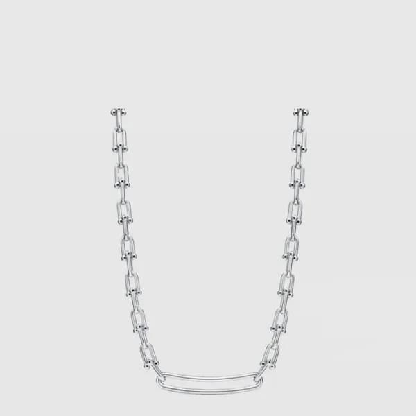 티파니 남/녀 일롱게이티드 링크 네크리스 - Tiffany Unisex Elongated … - 1
