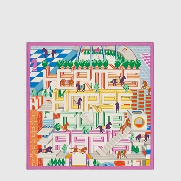 에르메스 여성 홀스 클럽 디테일 스카프 - Hermes Womens Horse Club D… - 1