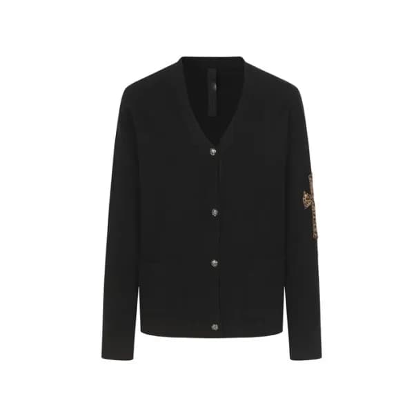 크롬하츠 남성 브이넥 가디건 - Chrom hearts Mens V-neck Cardigan - chc16614x - 1