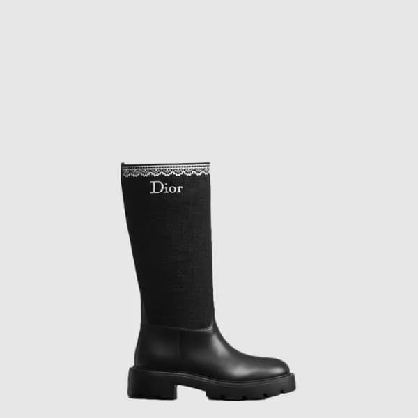 디올 여성 덴텔 롱 부츠 - Dior Womens Dentelle Long Boots - dis14863x