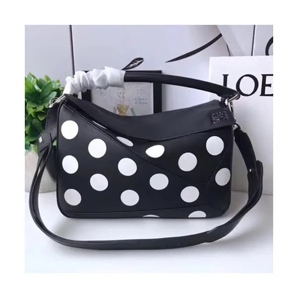 Loewe Puzzle Dots Tote Bag, 24/30CM - 로에베 퍼즐 도트 토트… - 1