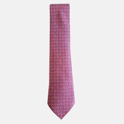 HERMES MENS NECKTIE PINK- 에르메스 남성용 넥타이 핑크