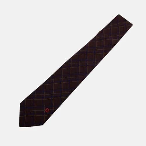 HERMES MENS NECKTIE BROWN - 에르메스 남성용 넥타이 브라운