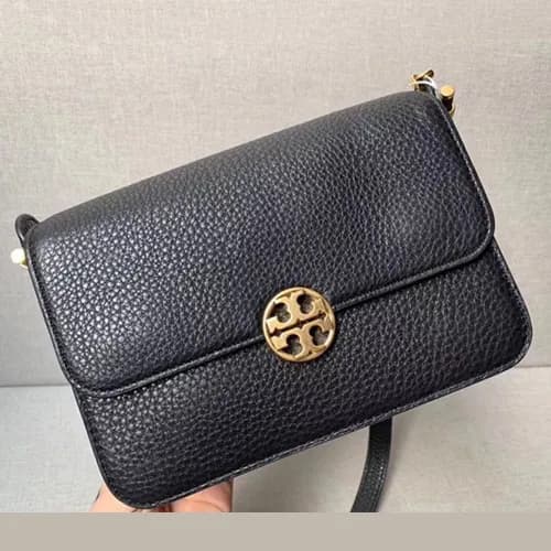 Tory Burch Leather Black Chelsea Cross Body Should… - 1