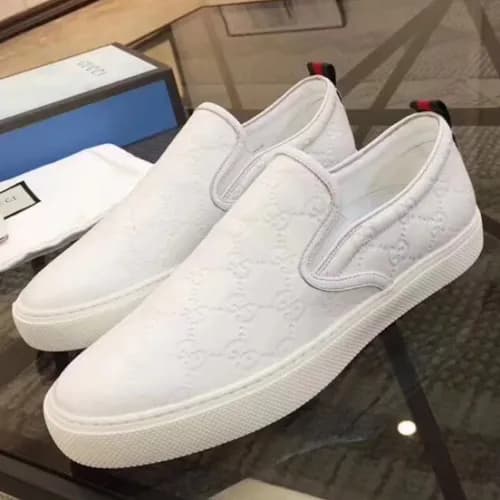 Gucci 2018 Signature Slip-on White - 구찌 시그니쳐 슬립온 화… - 1