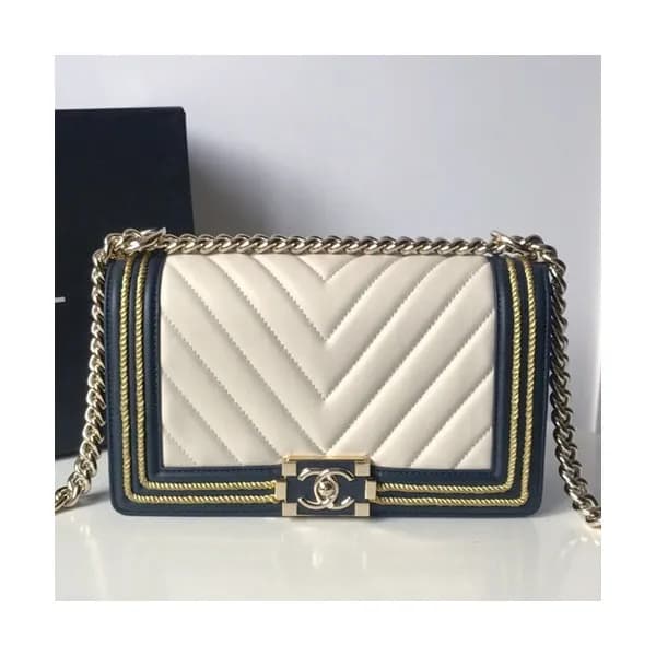 Chanel 2018 Leboy Leather Chain Shoulder Bag ,25CM… - 1