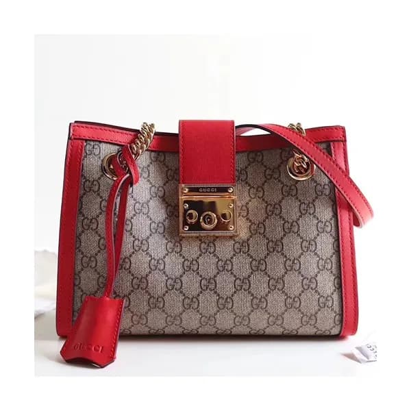 Gucci GG Supreme Padlock Small Shoulder Bag,26CM -… - 1