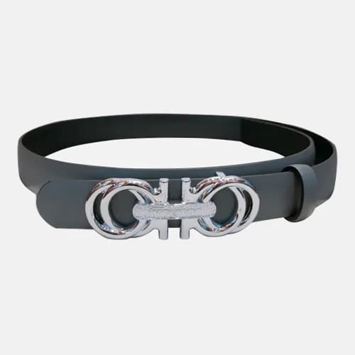Salvatore Ferragamo 2019 Ladies Gancini Buckle Lea… - 1