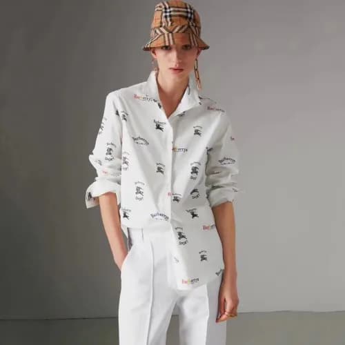Burberry 2019 Mens Signature Logo Cotton Tshirt - … - 1