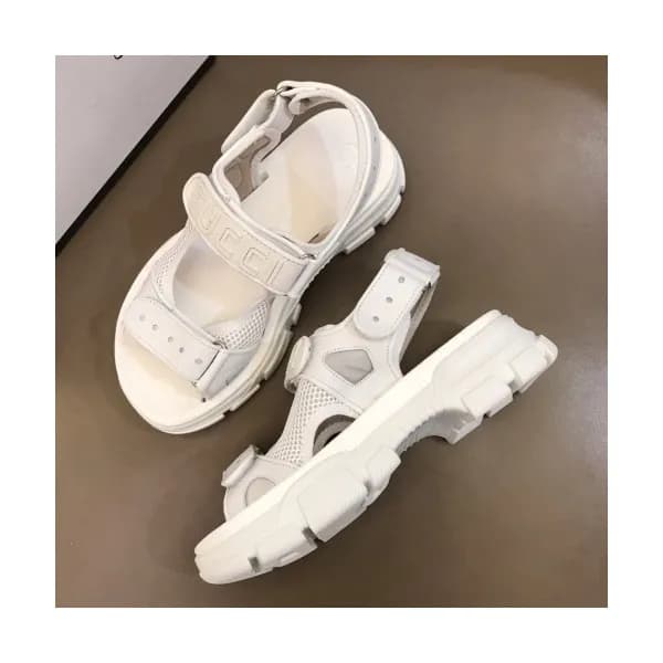 [매장판]Gucci 2019 Mens Logo Velcro Leather Sandal - … - 1