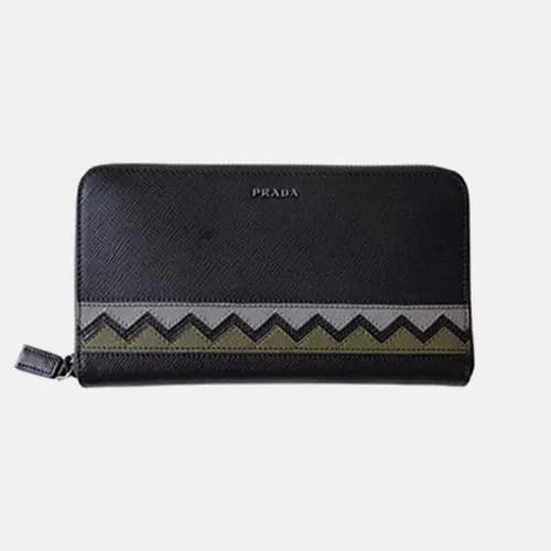 Prada 2019 Mens Saffiano Leather Zip Wallet 2ML317… - 1