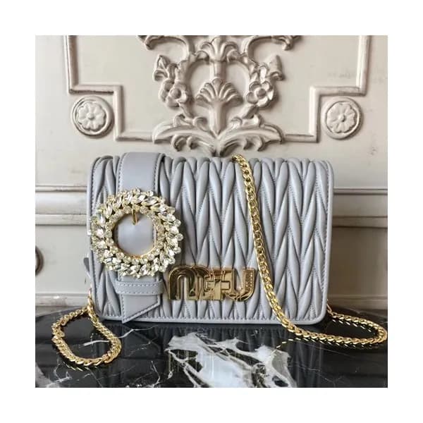 MiuMiu 2019 Matelasse Shoulder Cross Bag,20cm - 미… - 1