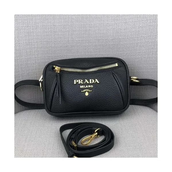 Prada 2019 Leather Hip Sack / Clutch Bag / Shoulde… - 1