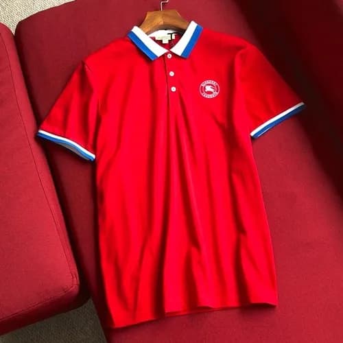 Burberry 2019 Mens Logo Polo Cotton Short Sleeved … - 1