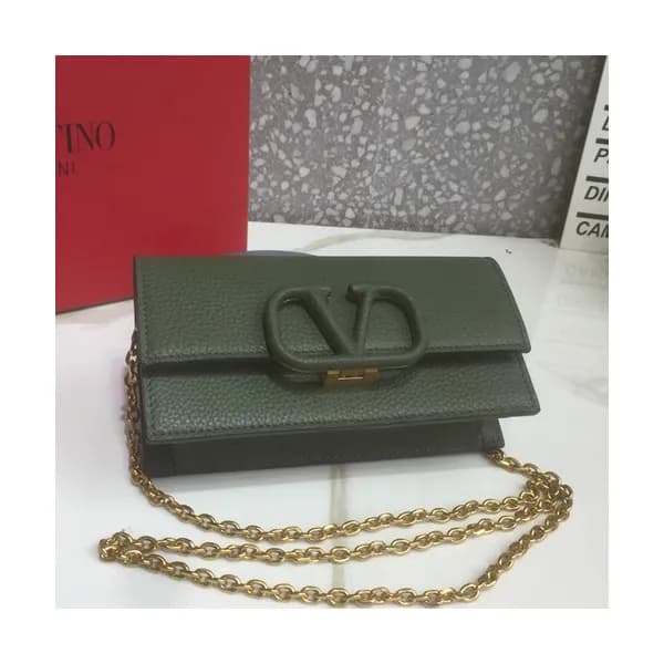 Valentino 2019 Leather Vsling Shoudler Cross Bag,1… - 1