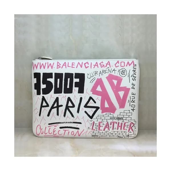 Balenciaga 2019 Leather Clutch Bag,34CM - 발렌시아가 20… - 1