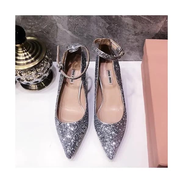 Miumiu 2019 Ladies Middle-heel Slingback - 미우미우 20… - 1