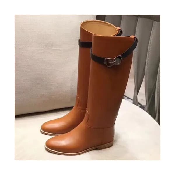 Hermes 2019 Ladies Leather Boots - 에르메스 2019 여성용 … - 1