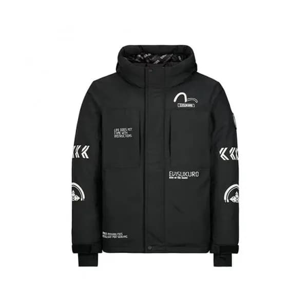 Evisu Mens Embroidery Evisukuro Casual Down Jacket… - 1