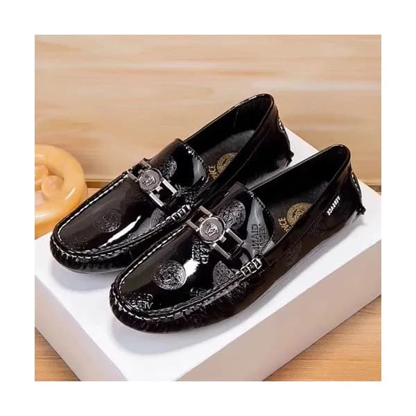 Versace 2019 Mens Leather Loafer - 베르사체 2019 남성용 … - 1