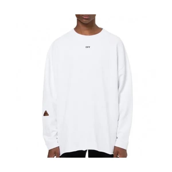 Off-white 2019 Mm/Wm Logo Cotton Oversize HoodT - … - 1