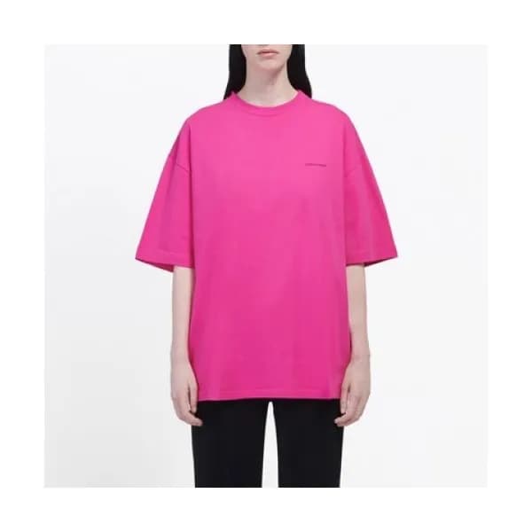 Balenciaga 2019 Mm/Wm Oversize Logo Cotton Short S… - 1