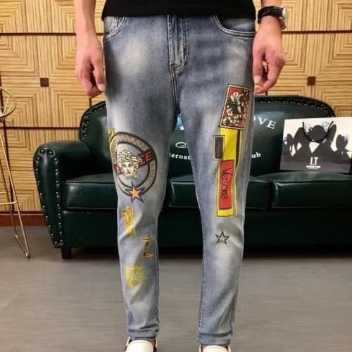 [베르사체]Versace 2020 Mens Mesusa Denim Jeans - 베르사체 … - 1