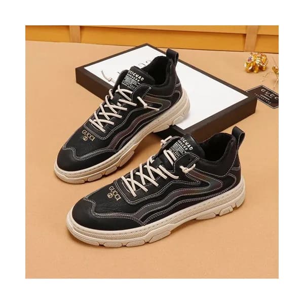 Gucci 2019 Mens Leather Sneakers - 구찌 2019 남성용 레더 … - 1