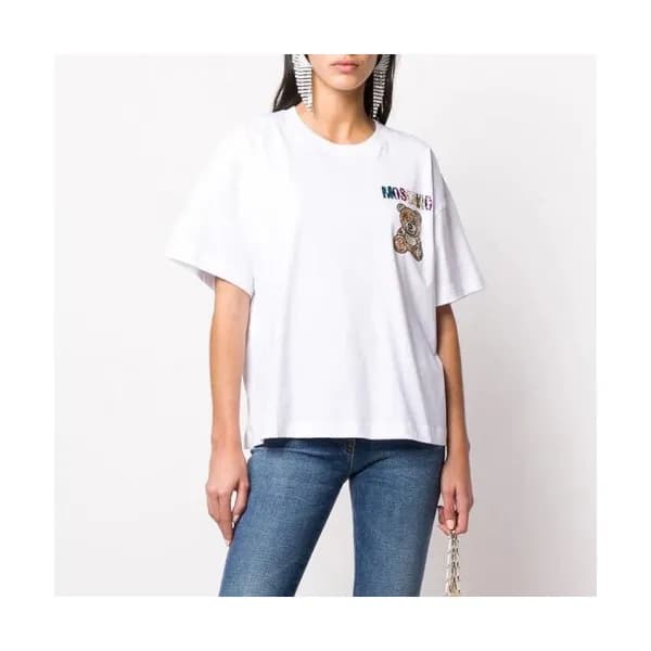 [모스키노]Moschino 2020 Mm/Wm Logo Cotton Short Sleeve… - 1
