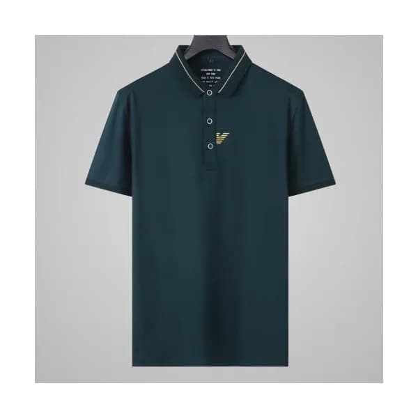 [알마니]Armani 2019 Mens Logo Silket Short Sleeved Ts… - 1
