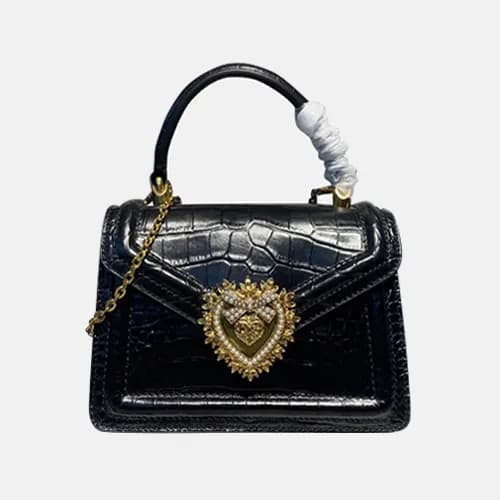 Dolce&Gabbana 2020 Leather Chain Tote Shoulder Bag… - 1