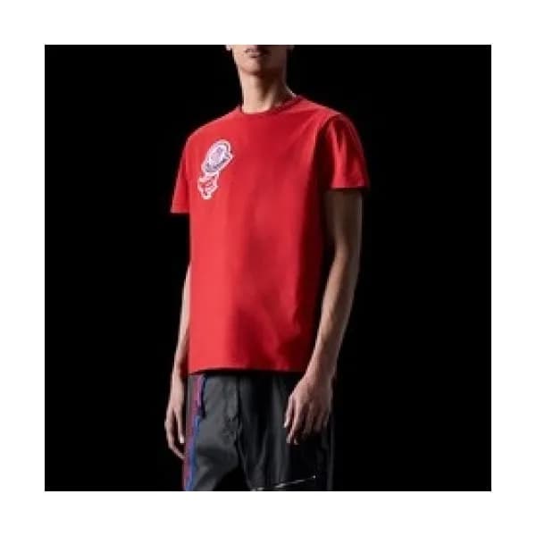[매장판]Moncler 2020 Mens Logo Silket Crew-neck Short… - 1