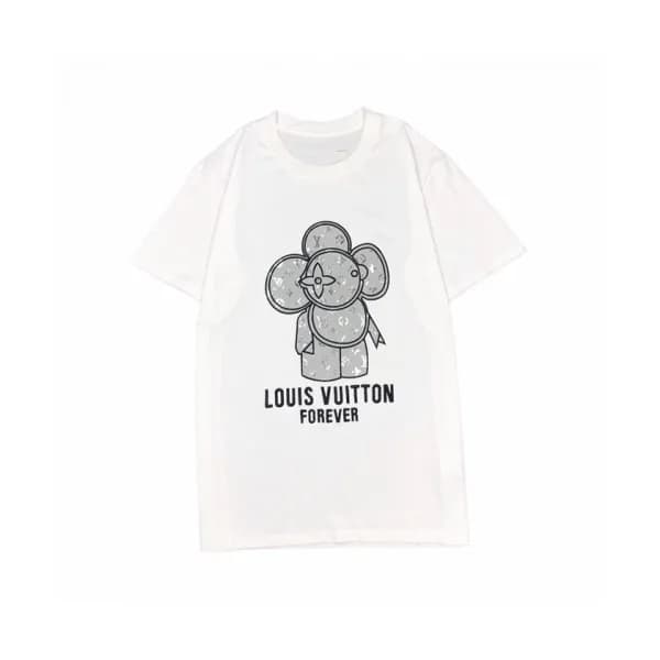 Louis vuitton 2020 Mens Logo Cotton Short Sleeved … - 1