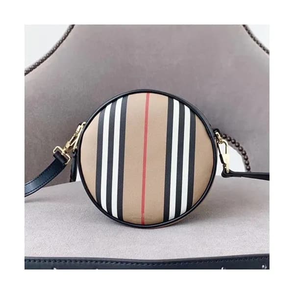 Burberry 2020 Canvas Round Mini Shoulder Bag, 17cm… - 1