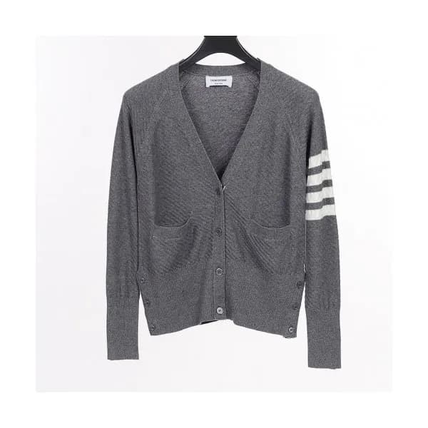 Thom Browne 2020 Womens Strap V-neck Cardigan - 톰브… - 1