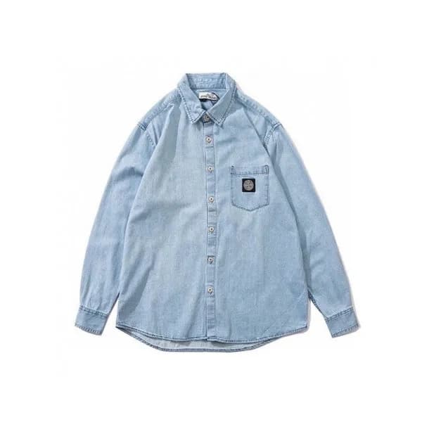 Stone Island Mens Denim Shirts - 스톤아일랜드 남성 데님 셔츠 -… - 1