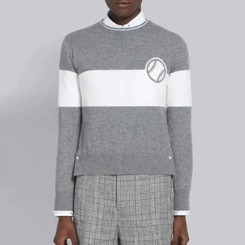 [톰브라운]Thom Browne 2020 Mens Strap Crew-neck Wool S… - 1