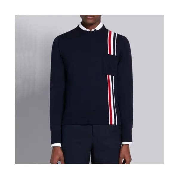 [톰브라운]Thom Browne 2020 Mens Strap Crew-neck Wool S… - 1