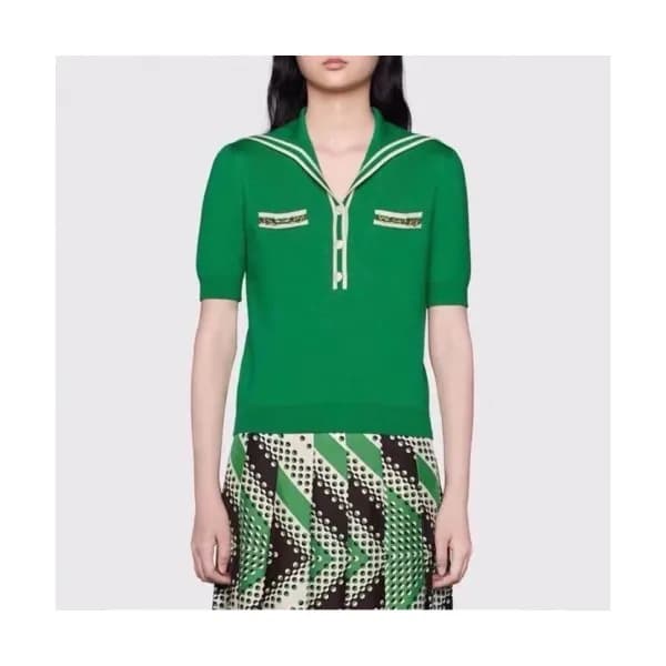 [매장판]Gucci 2020 Womens Logo Short Sleeved Polo Tsh… - 1
