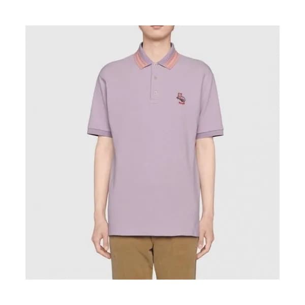 [매장판]Gucci 2021 Mm/Wm Logo Short Sleeved Polo Tshi… - 1