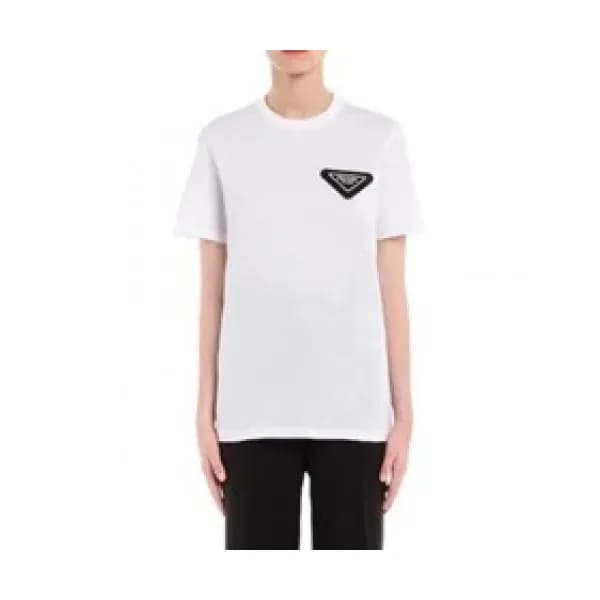 [프라다]Prada 2021 Mm/Wm Basic Logo Short Sleeved Tsh… - 1