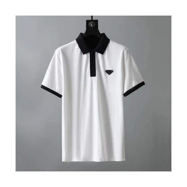 [프라다]Prada 2021 Mens Basic Logo Short Sleeved Tshi… - 1