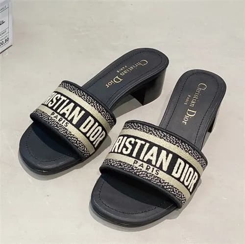 [세련되고 이뻐]Dior 2021 Women's Embroidery Slipper,… - 1
