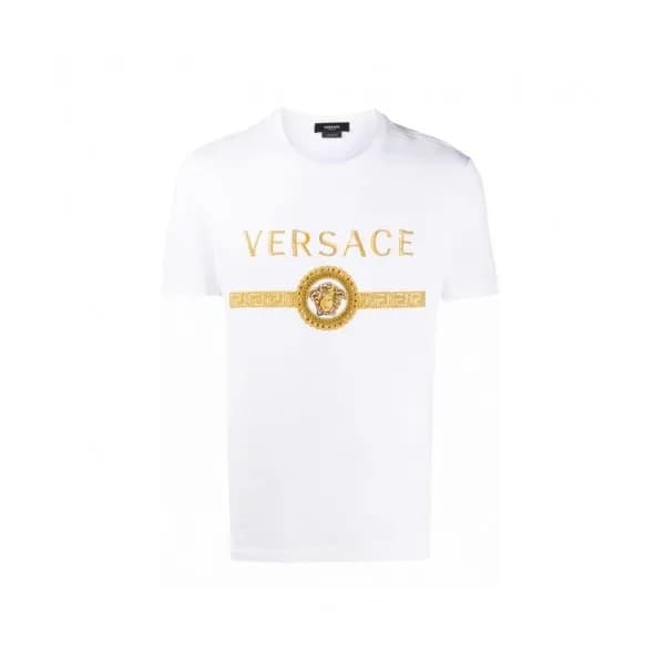Versace Mens Logo Short Sleeved Tshirts Black - 베… - 1