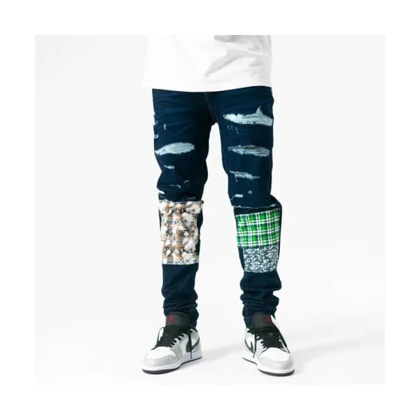 Amiri Mens Trendy Denim Pants Blue - 아미리 2021 남성 … - 1